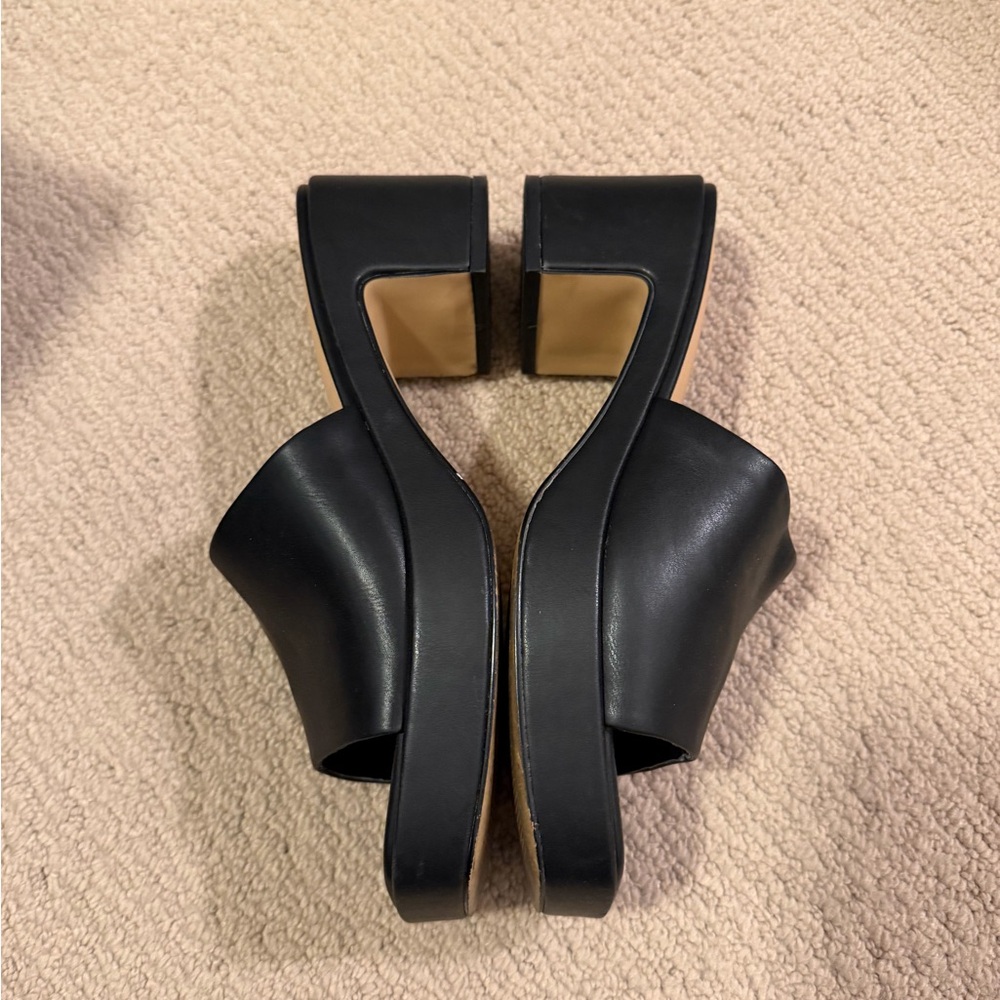 Retro mule platform heels - image 5